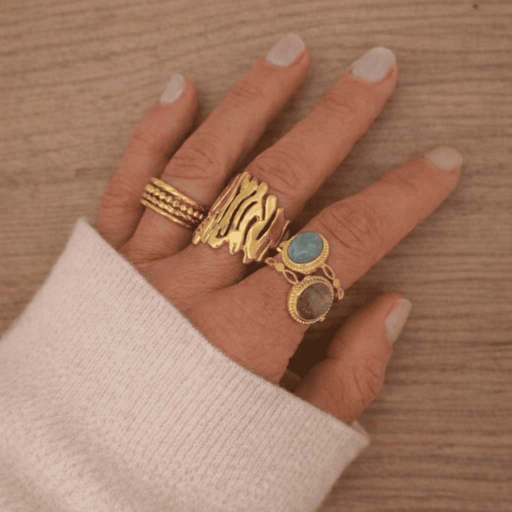 BAGUE CYA AMAZONITE