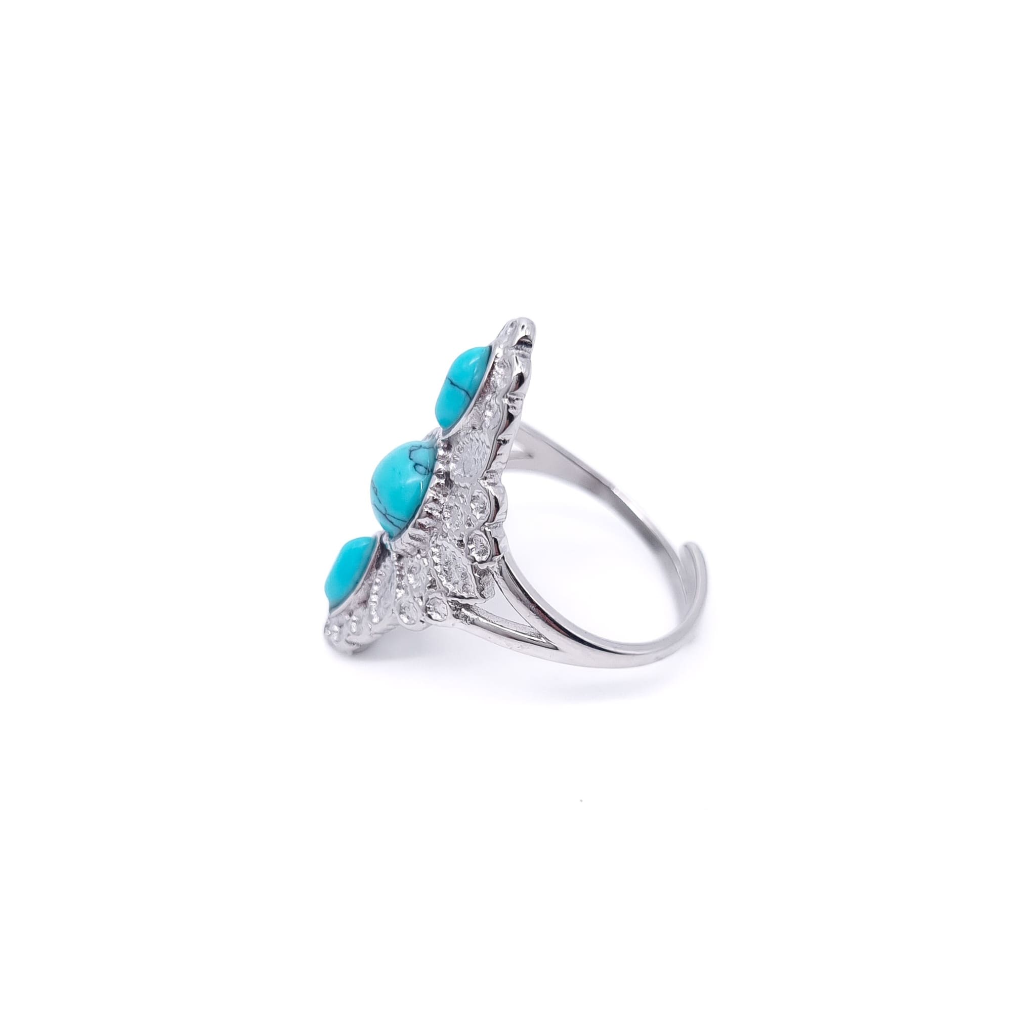 BAGUE NYLA TURQUOISE SILVER