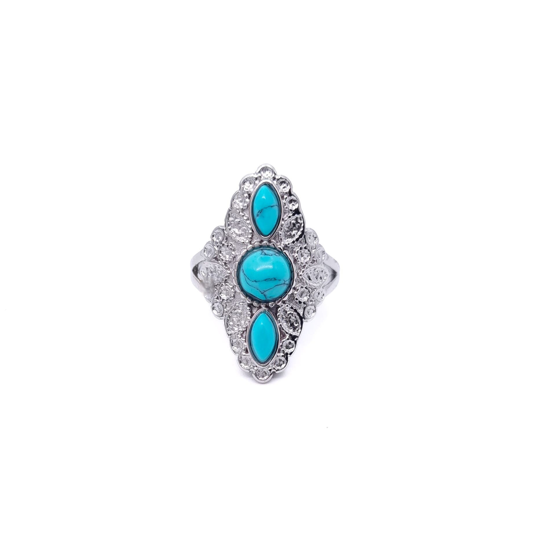 BAGUE NYLA TURQUOISE SILVER