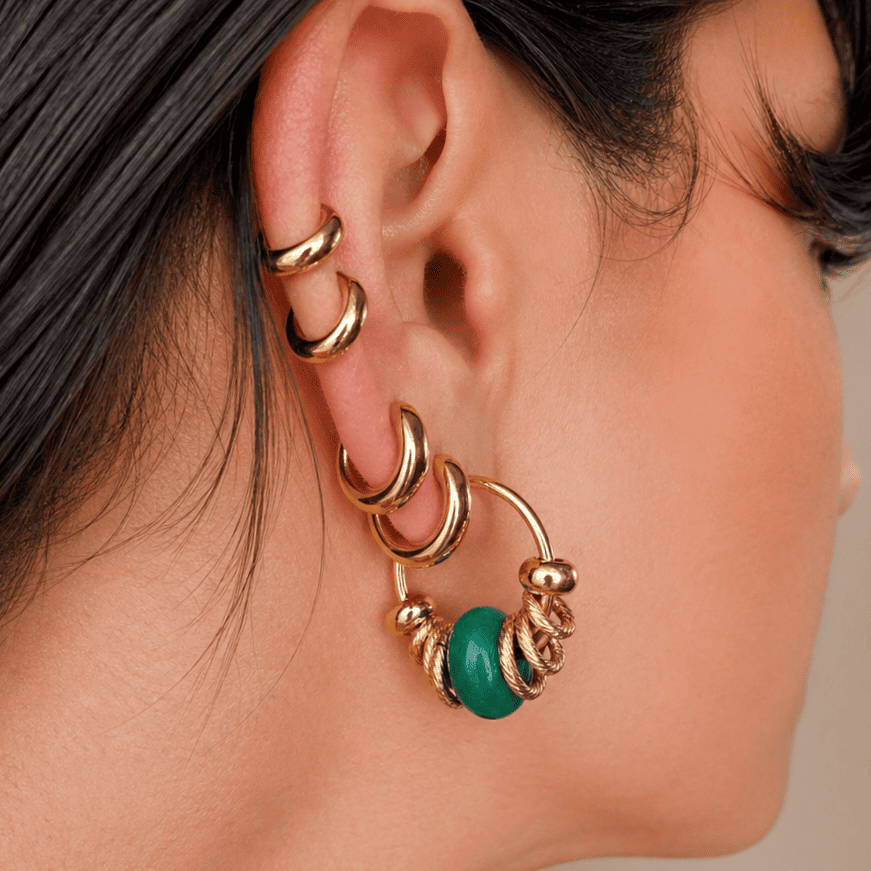 BOUCLE VICTORIA AGATE GOLD