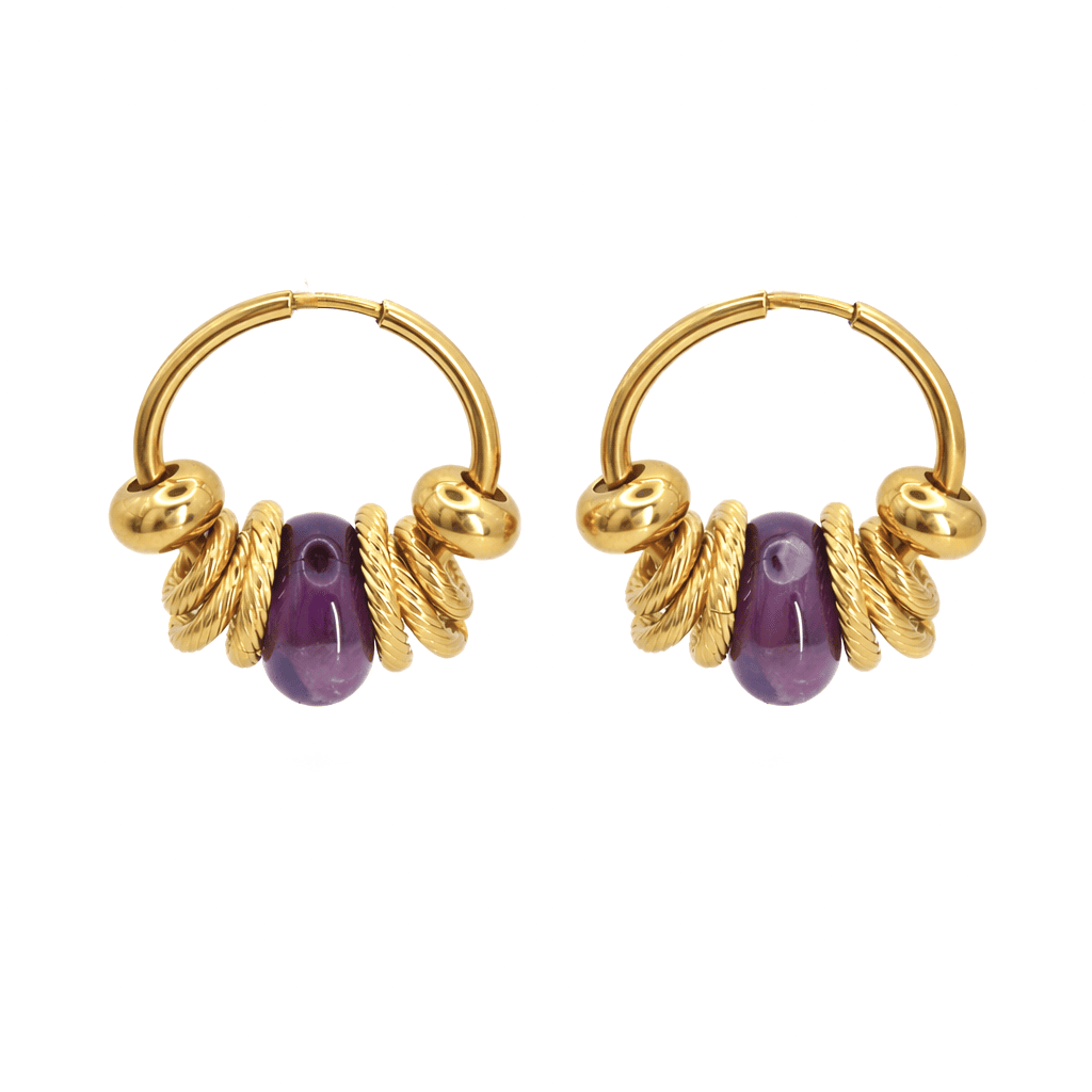 BOUCLE VICTORIA AMETHYSTE GOLD