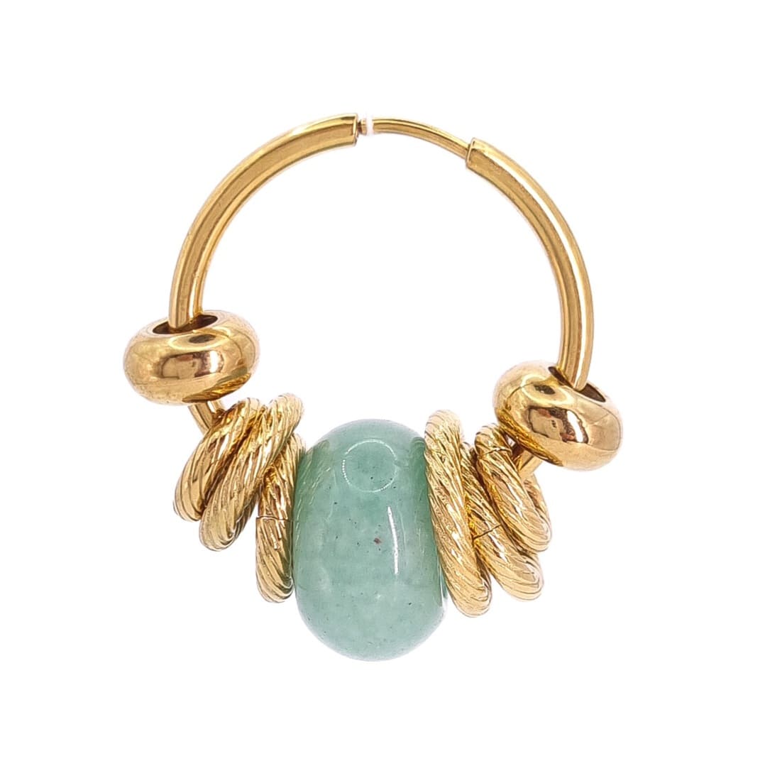 BOUCLE VICTORIA AVENTURINE GOLD