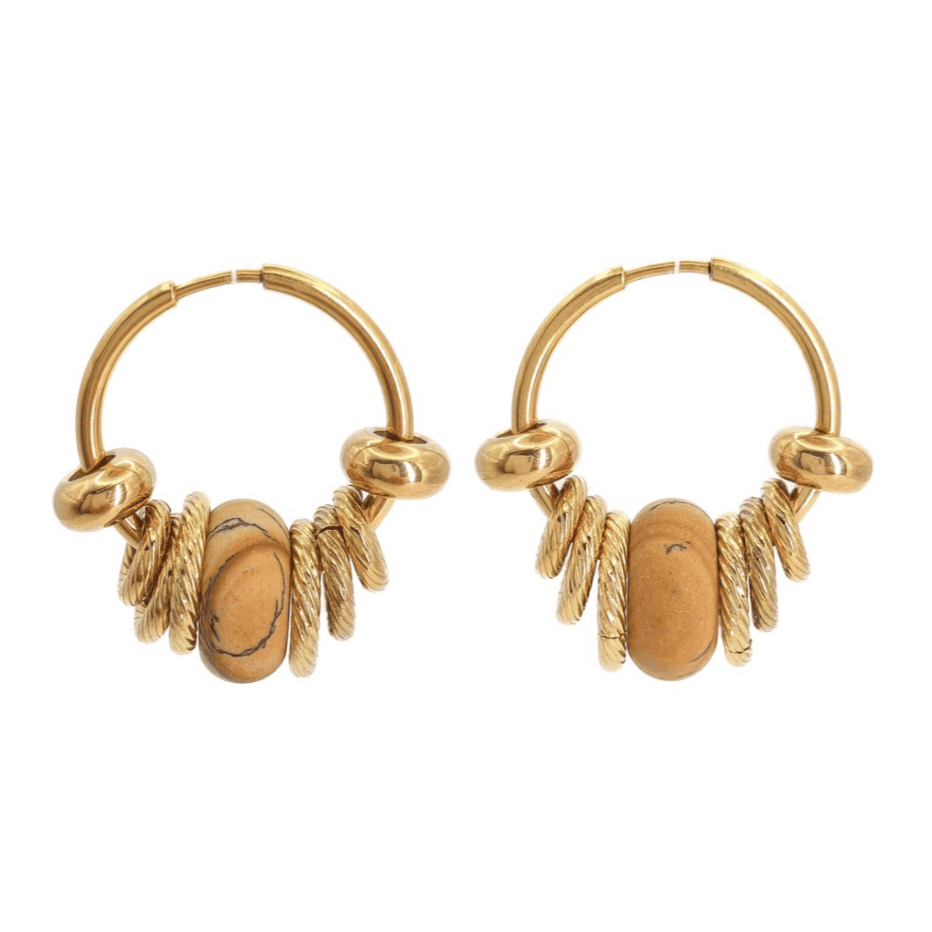 BOUCLE VICTORIA JASPE PAYSAGE GOLD