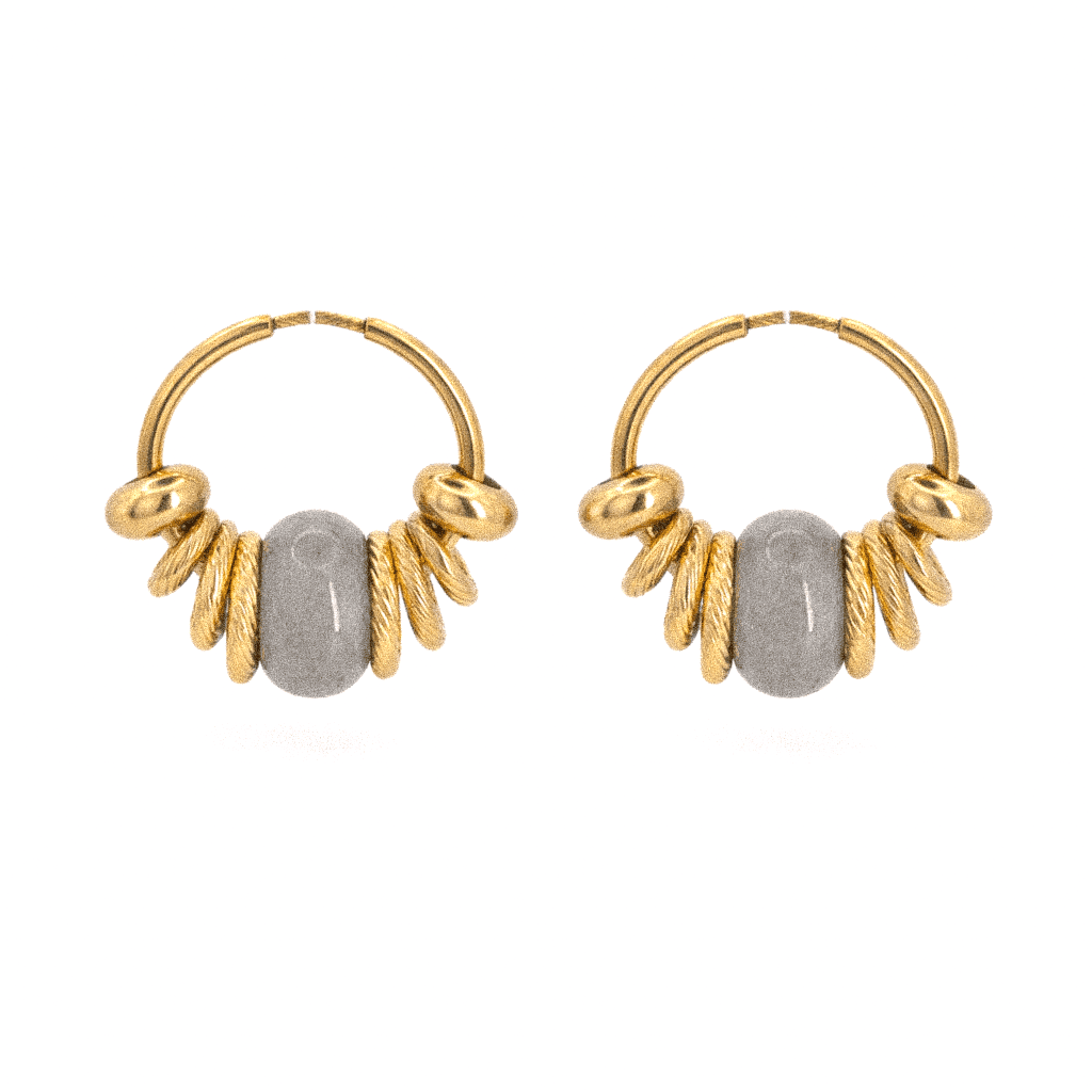 BOUCLE VICTORIA LABRADORITE GOLD