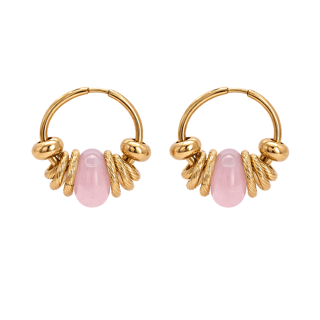 BOUCLE VICTORIA QUARTZ ROSE GOLD