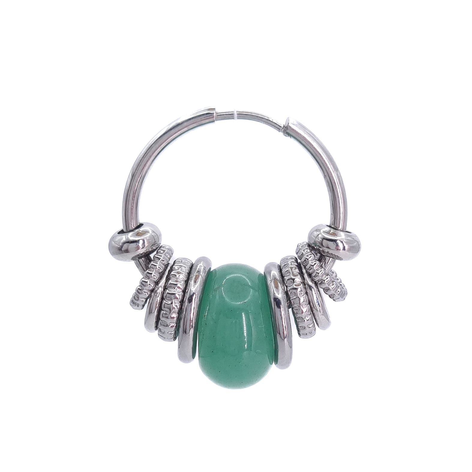BOUCLE VICTORIA AVENTURINE SILVER