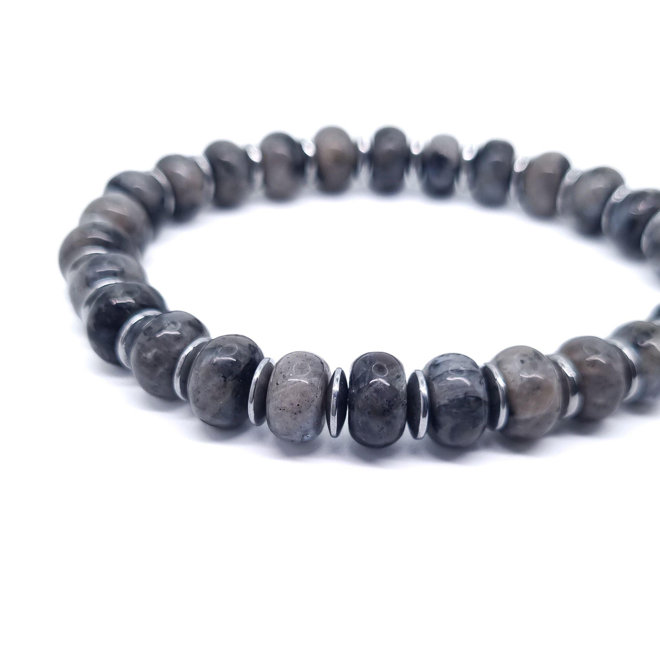 BRACELET ASH LARVIKITE