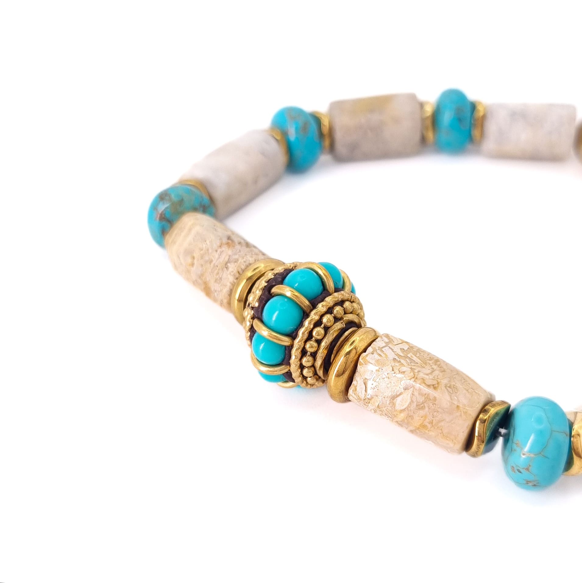 BRACELET EDEN JASPE CHRYSANTEME