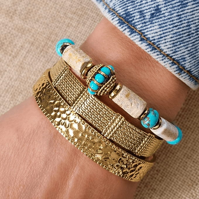 BRACELET EDEN JASPE CHRYSANTEME