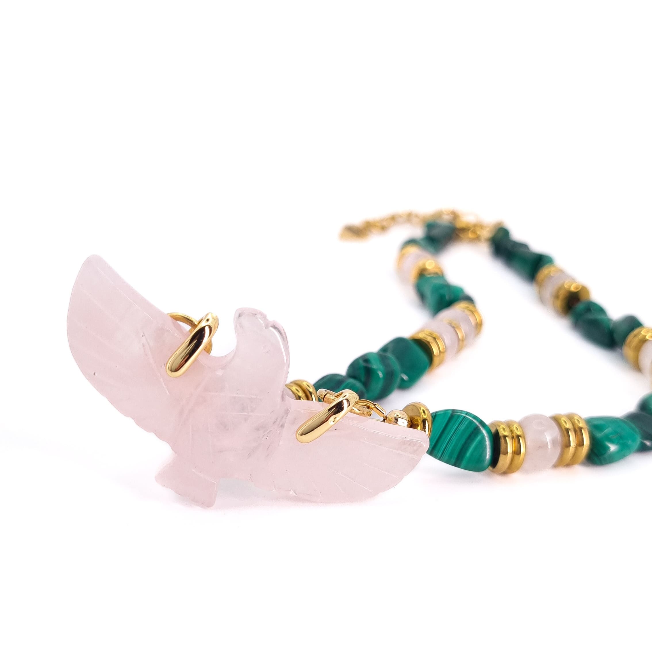 COLLIER CHARLOTTE MALACHITE