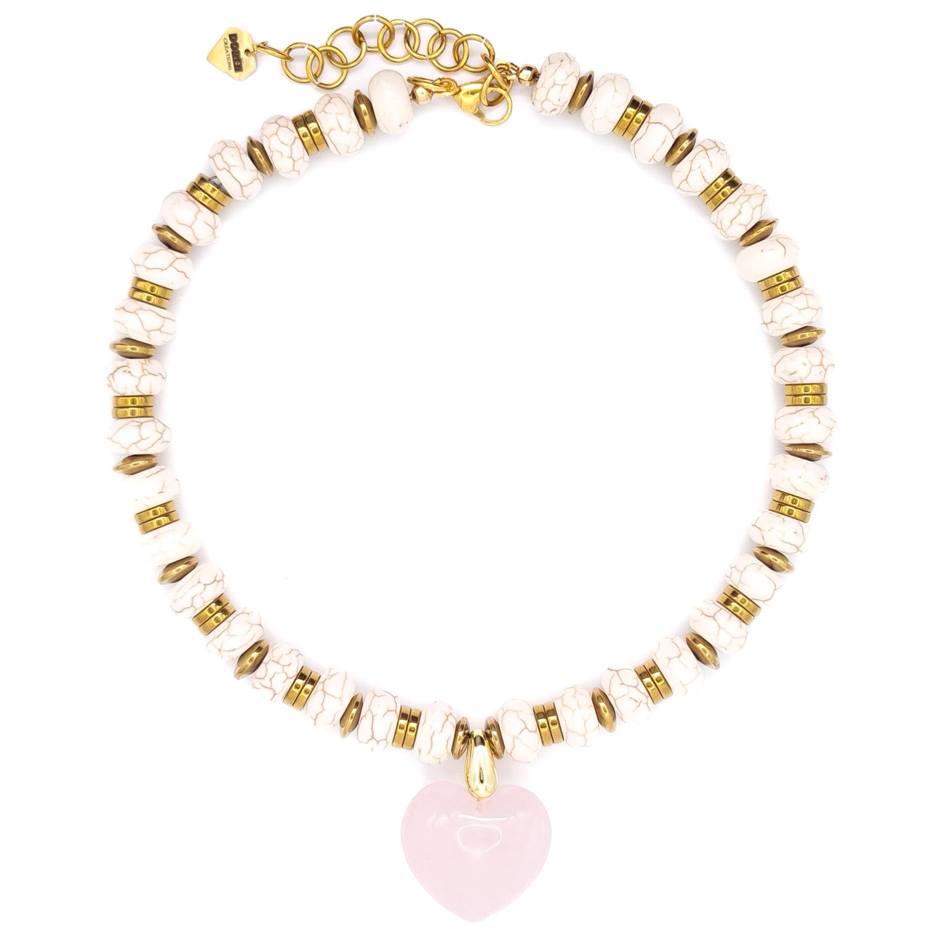 COLLIER DEBO QUARTZ ROSE