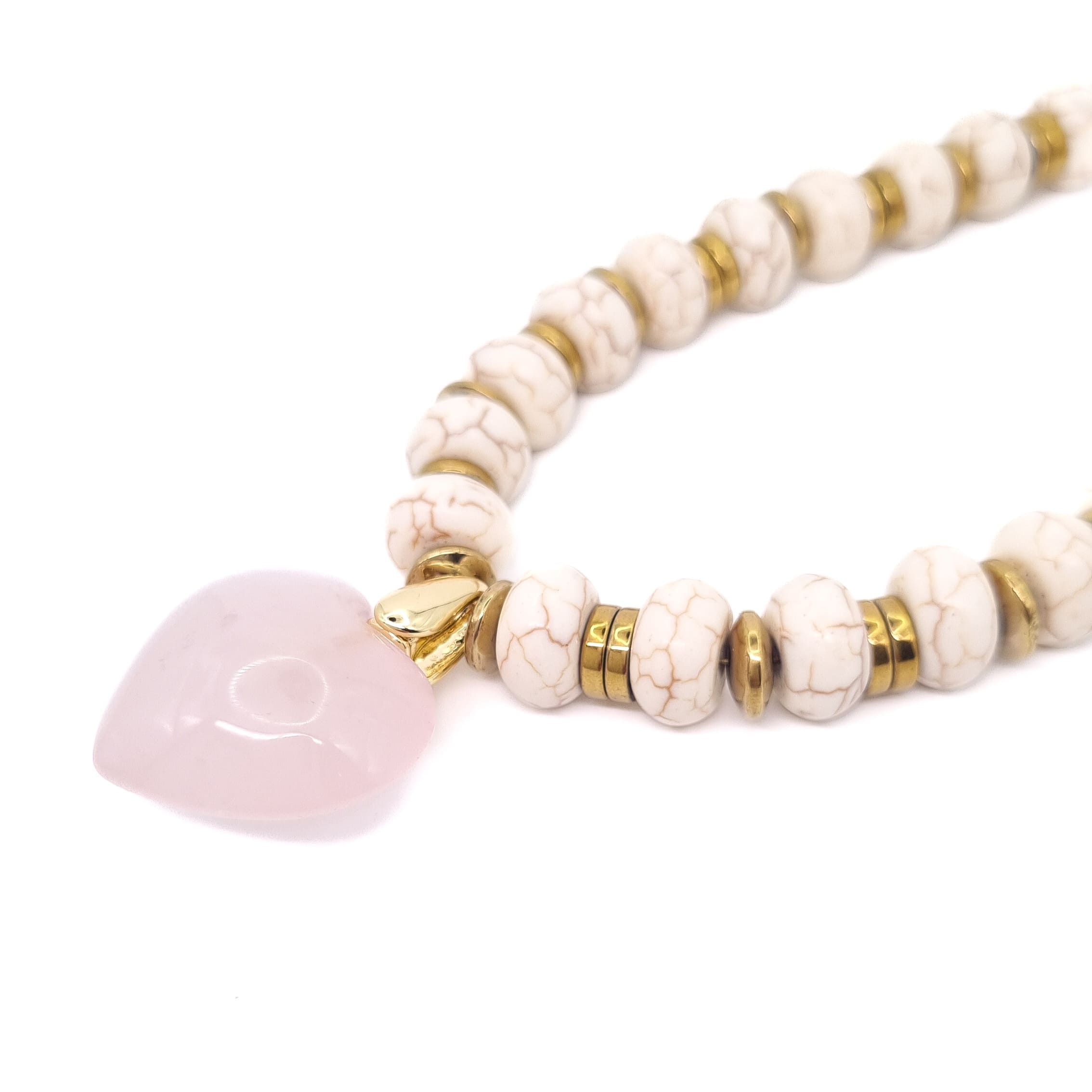 COLLIER DEBO QUARTZ ROSE