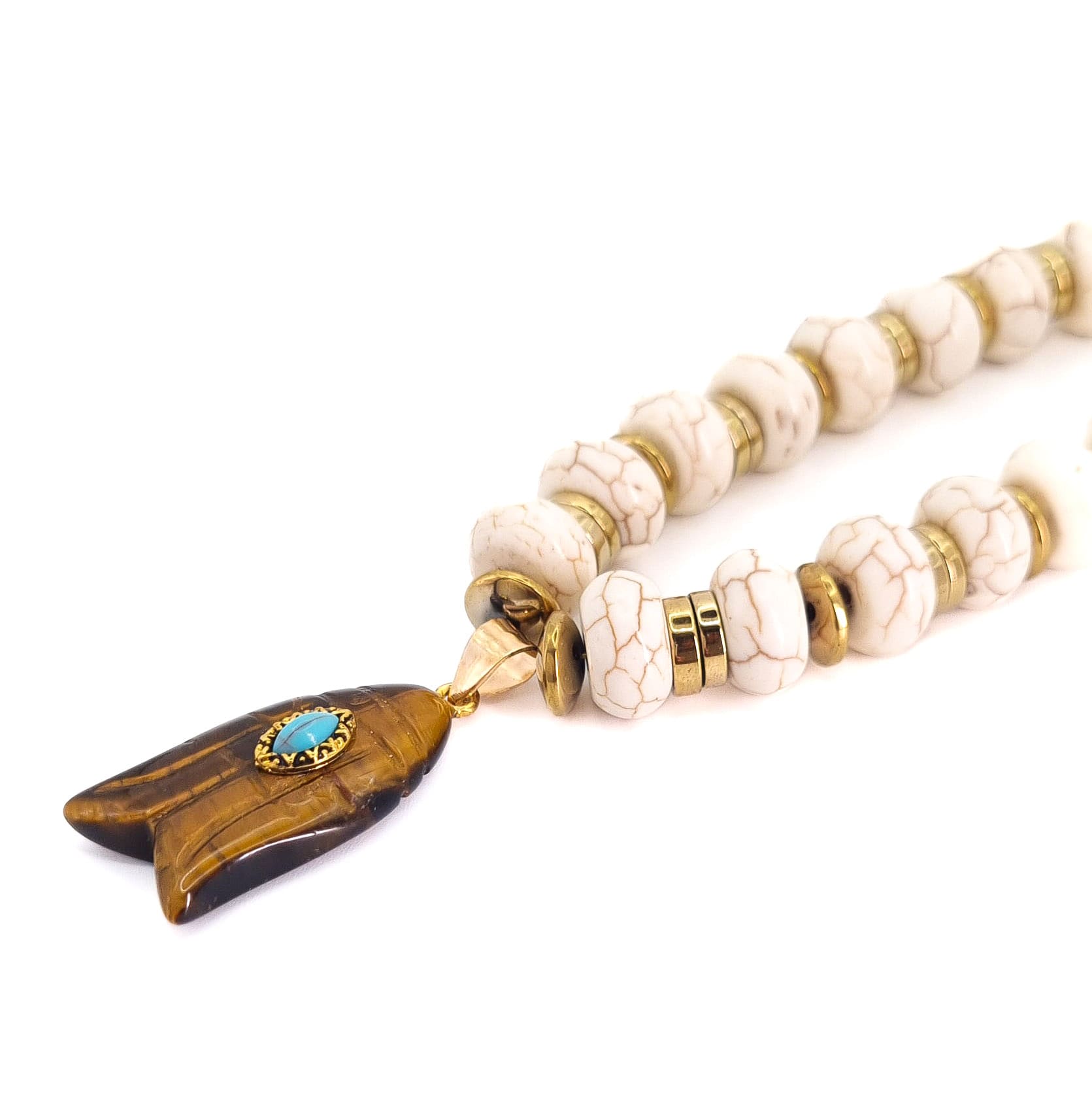 COLLIER DONA OEIL DE TIGRE