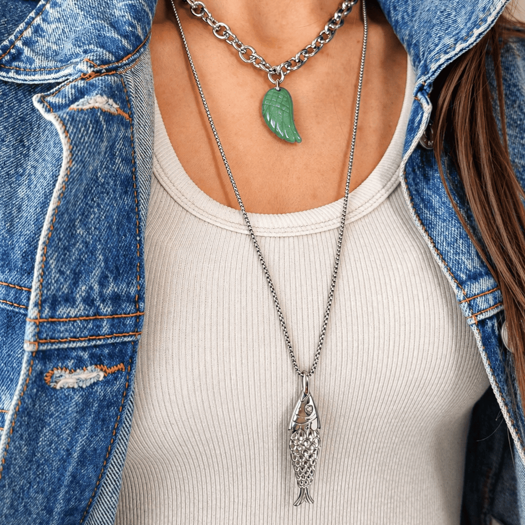 COLLIER HIRA SILVER