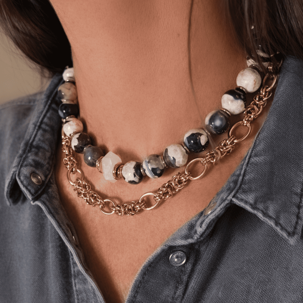 COLLIER JINA AGATE