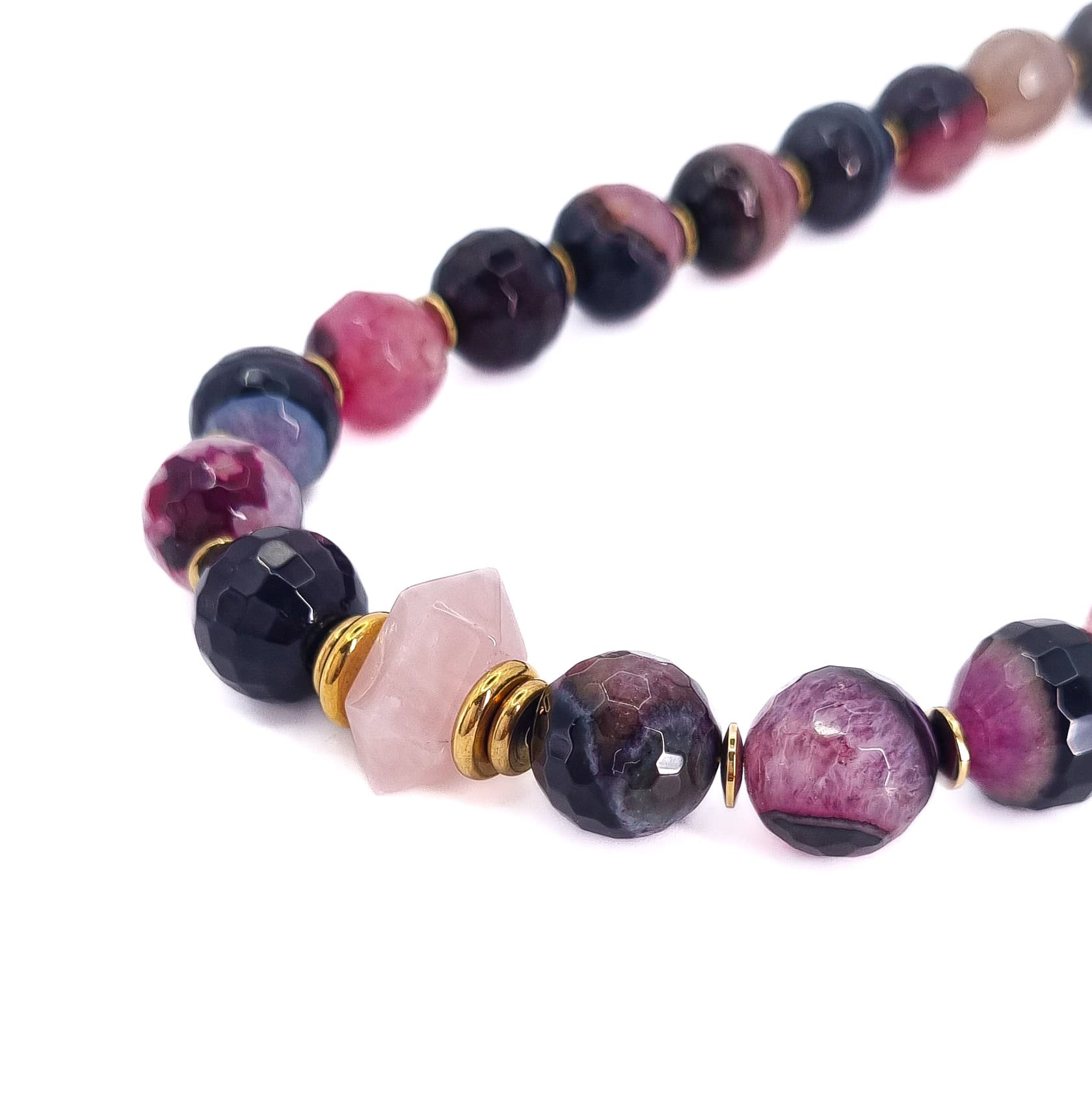 COLLIER JODY AGATE PLUM