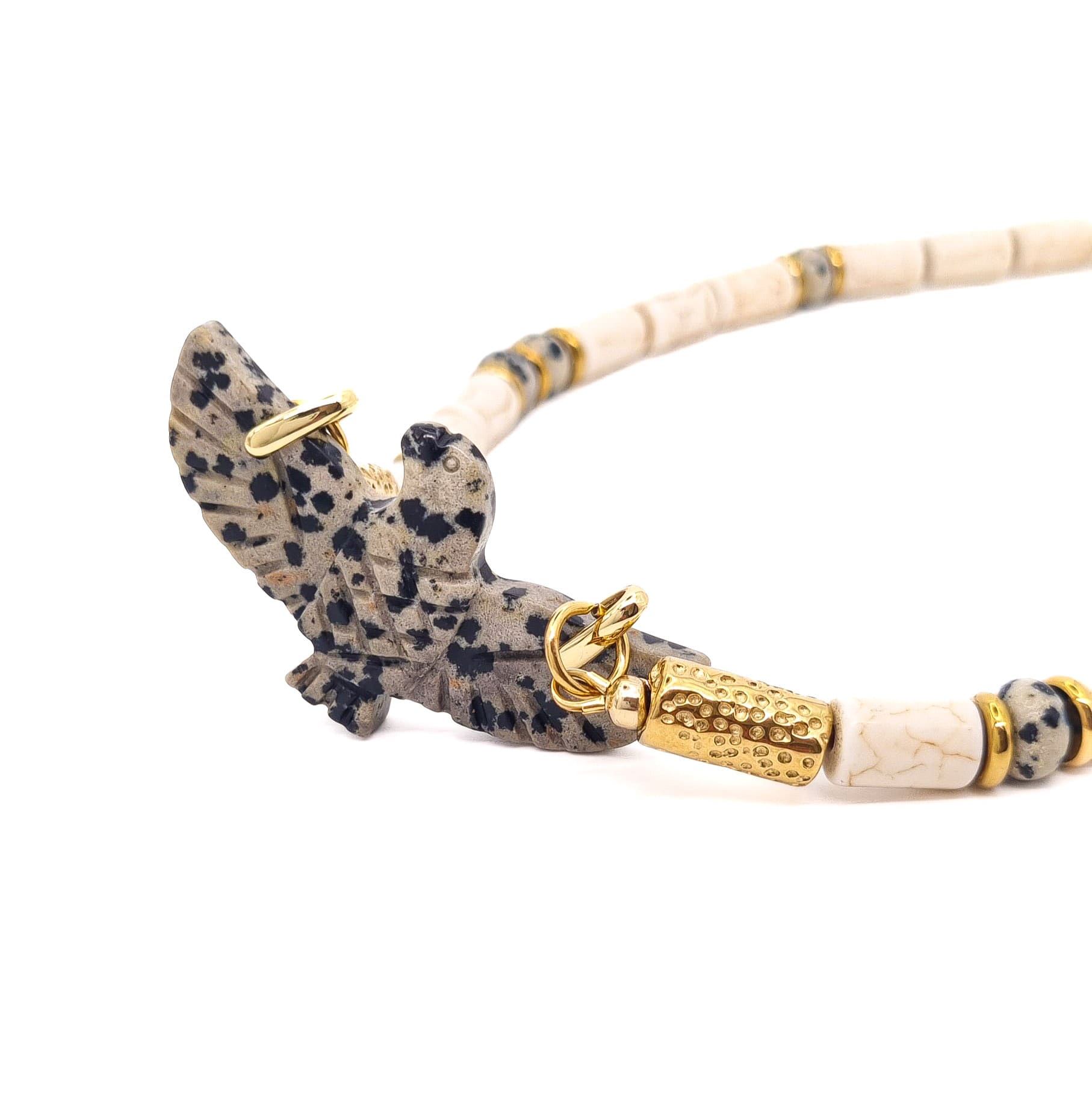 COLLIER LIANNA JASPE DALMATIEN