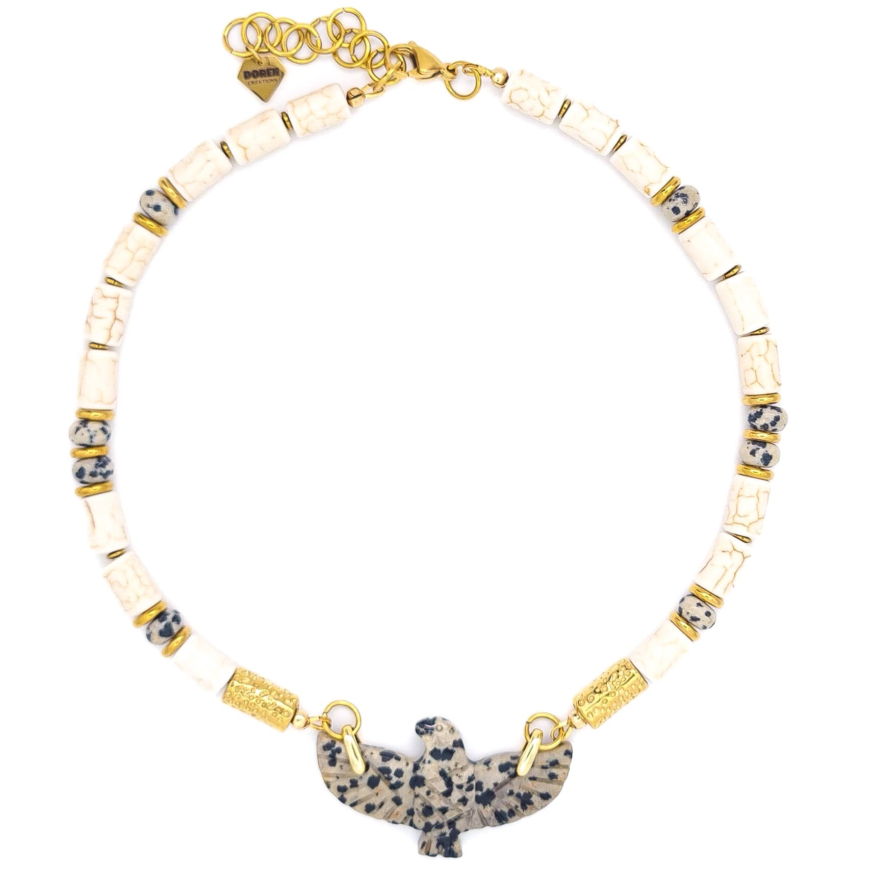 COLLIER LIANNA JASPE DALMATIEN