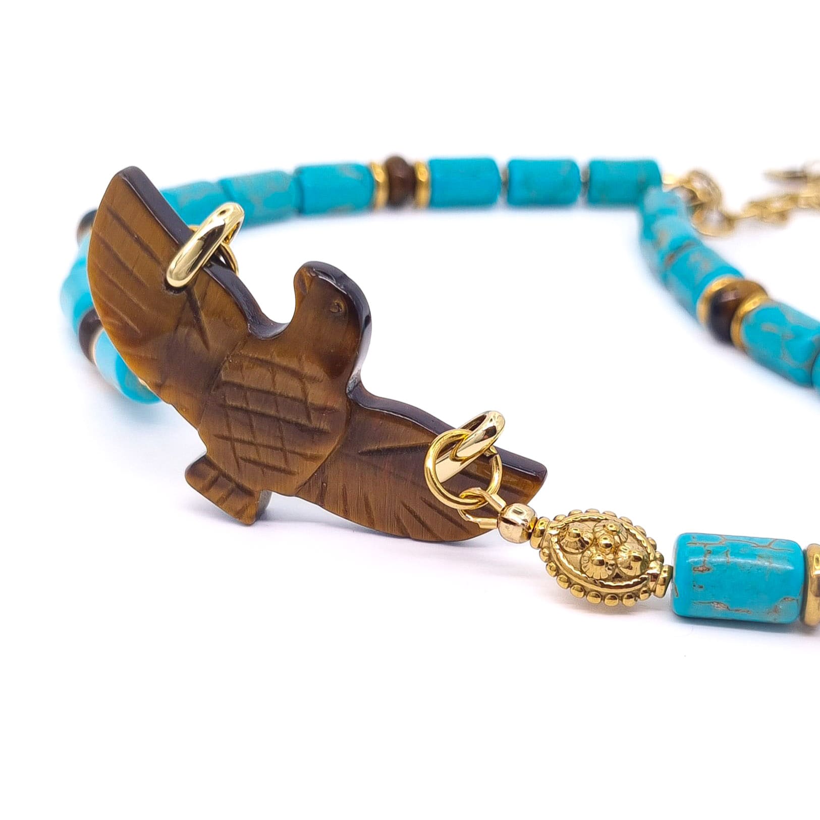 COLLIER LIANNA OEIL DE TIGRE