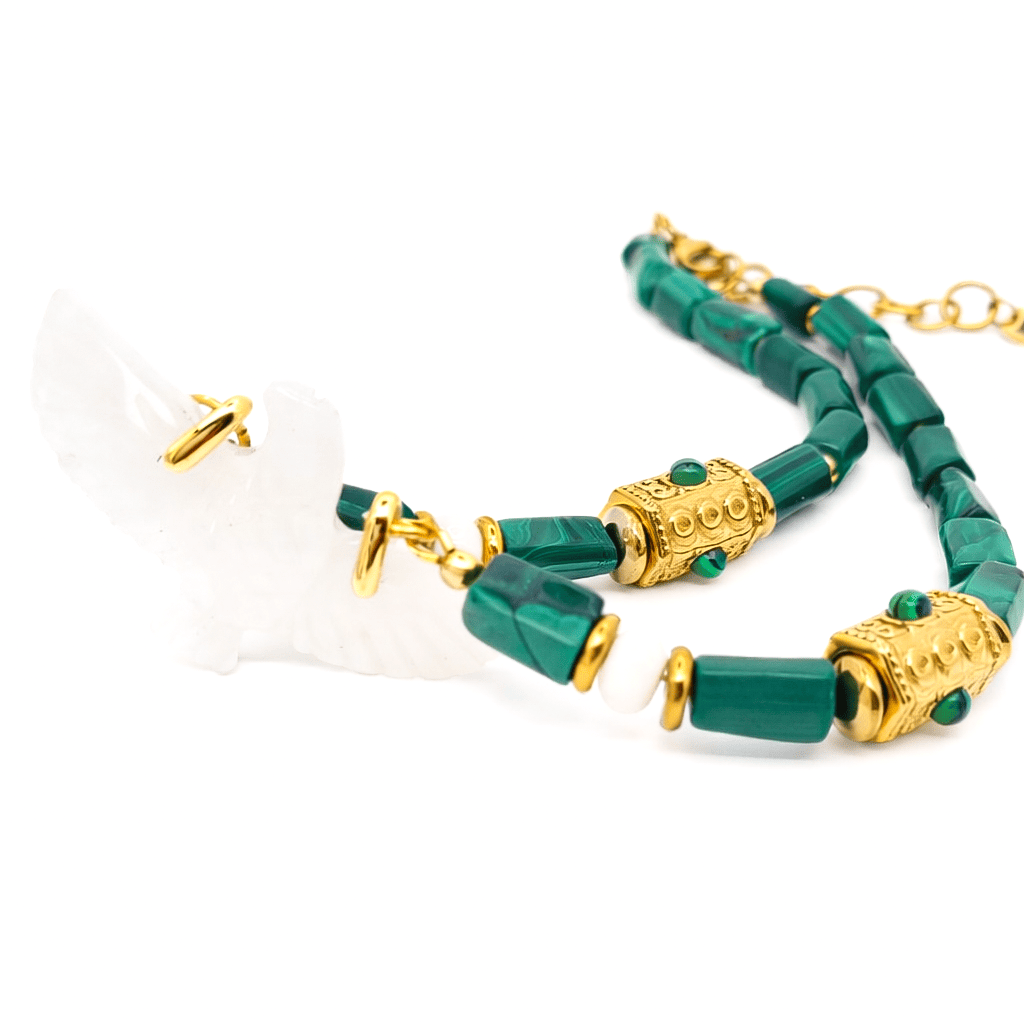 COLLIER LIBI MALACHITE