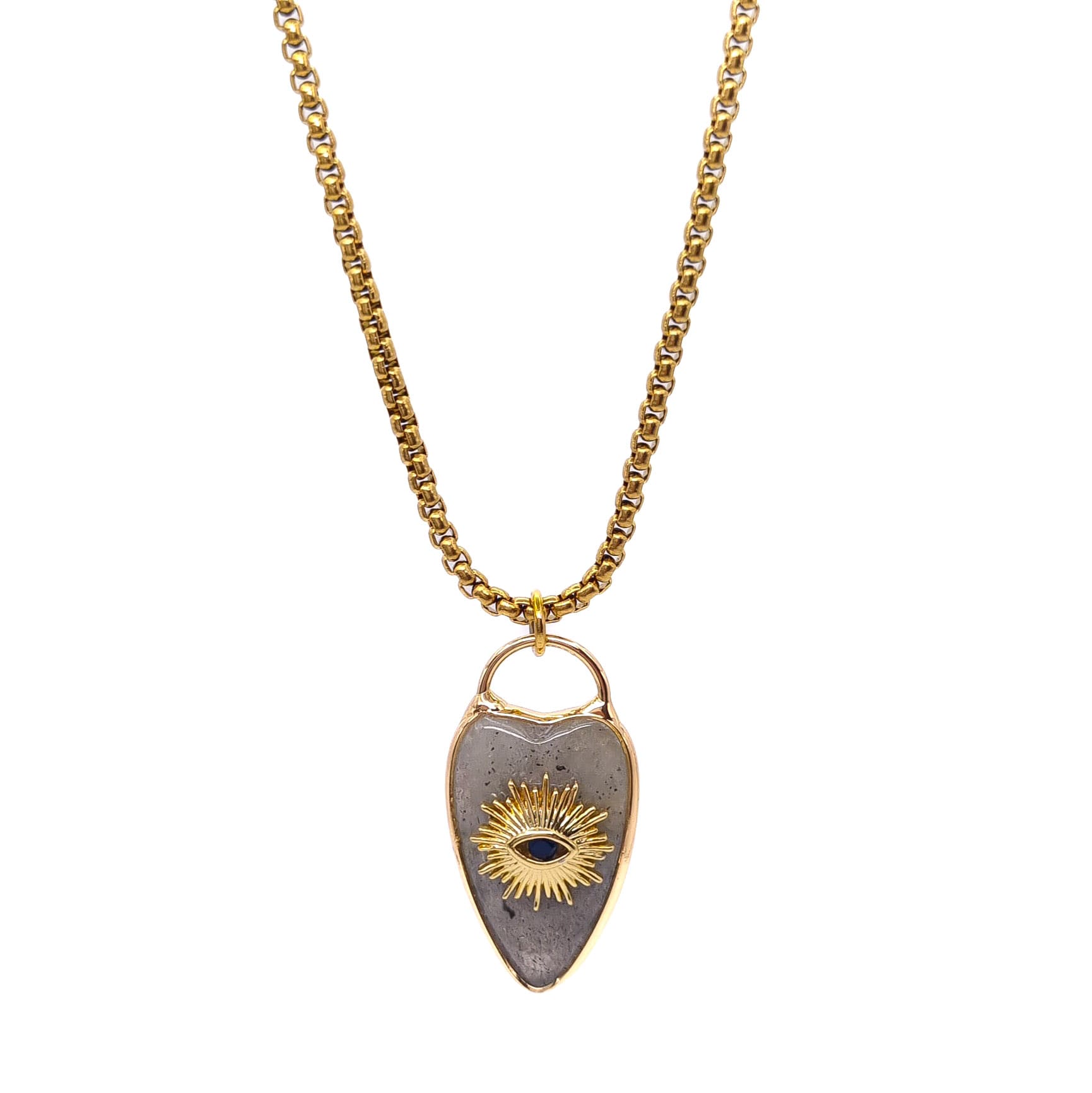 COLLIER MELINA LABRADORITE
