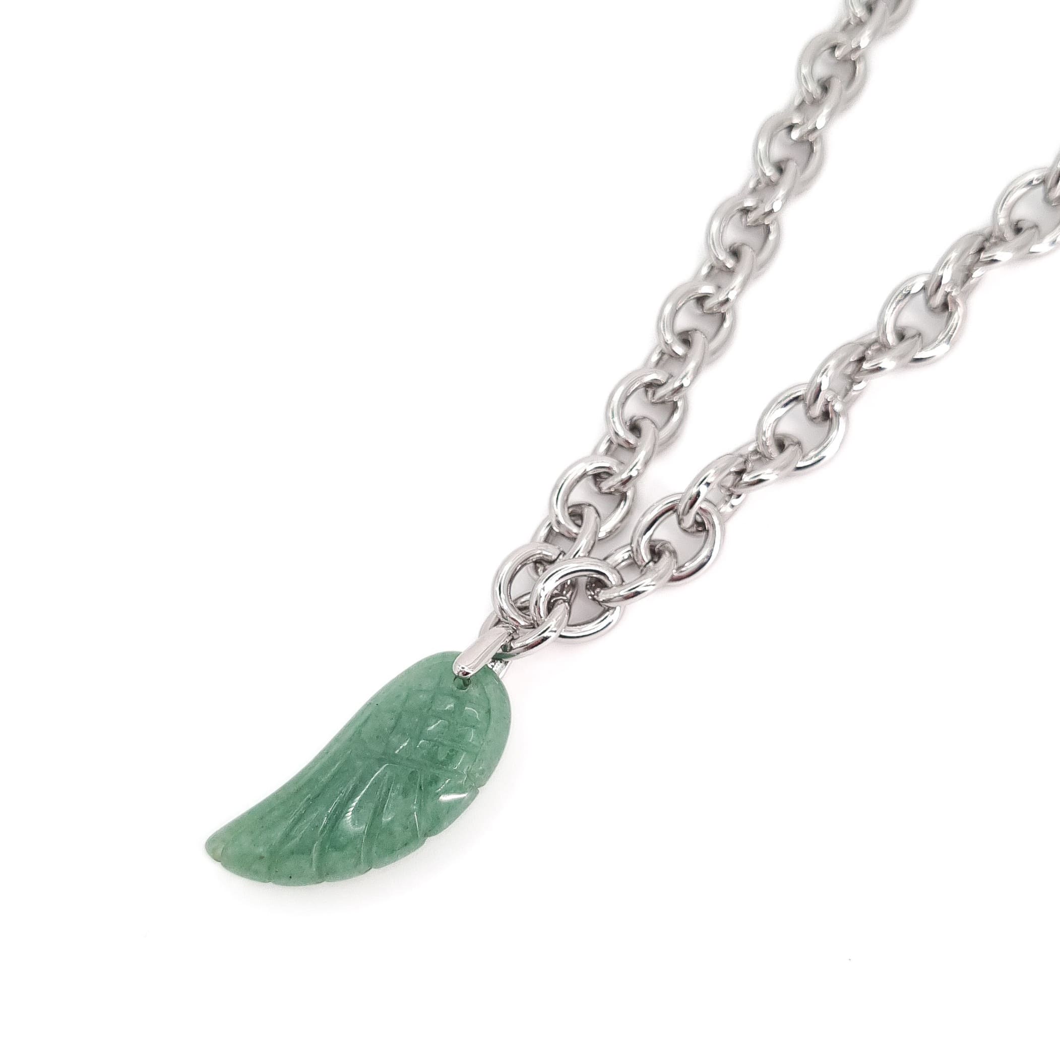 COLLIER NERIA AVENTURINE SILVER