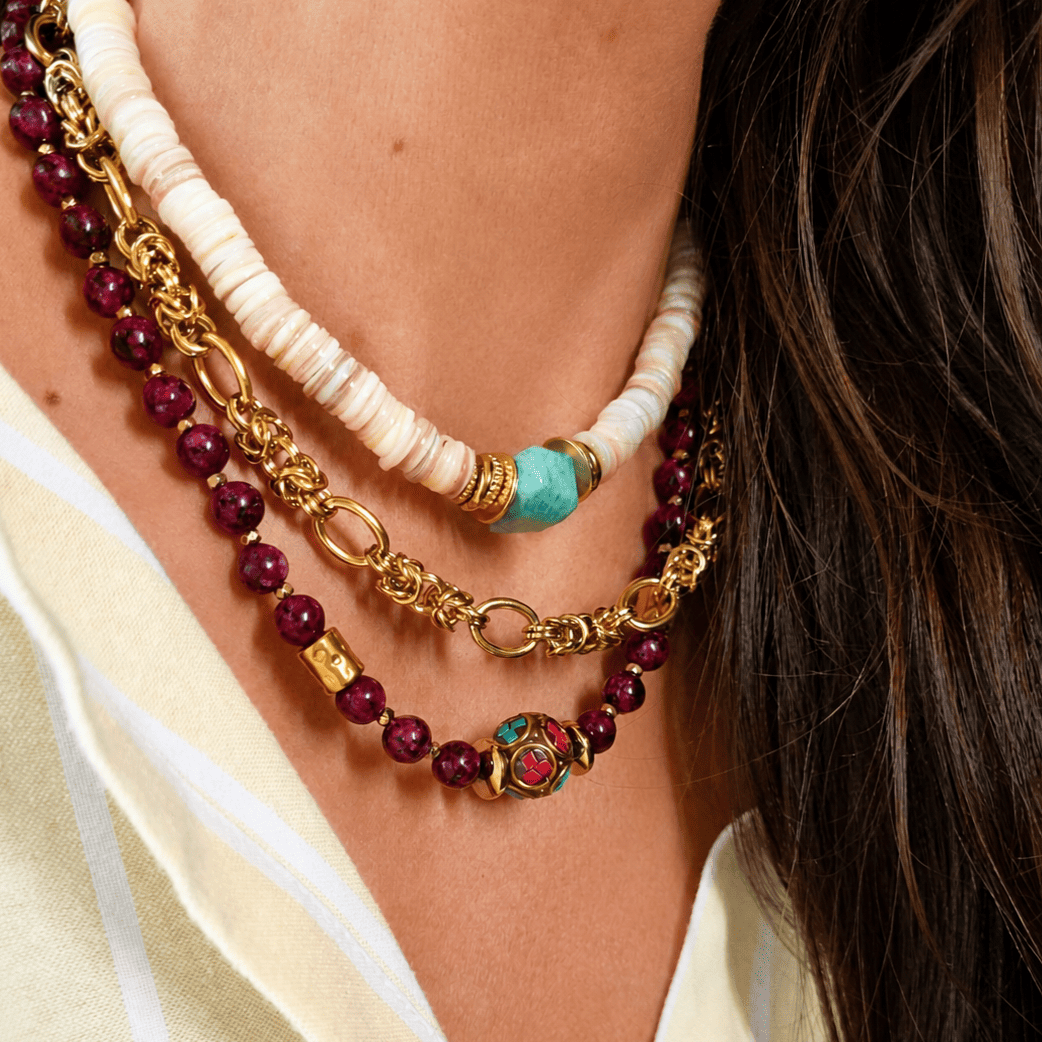 COLLIER NOLIA AMAZONITE