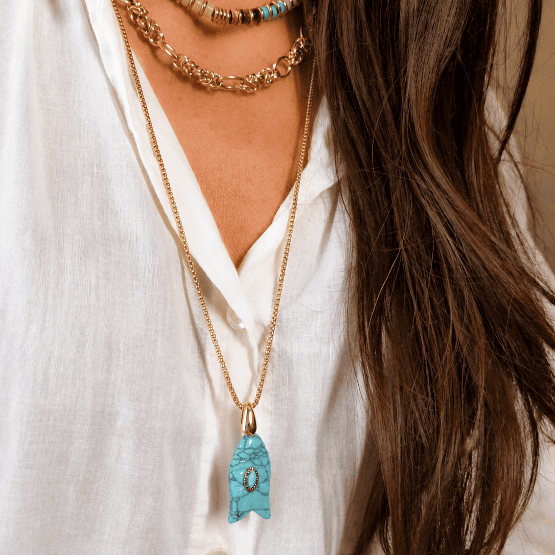 COLLIER HALLE TURQUOISE