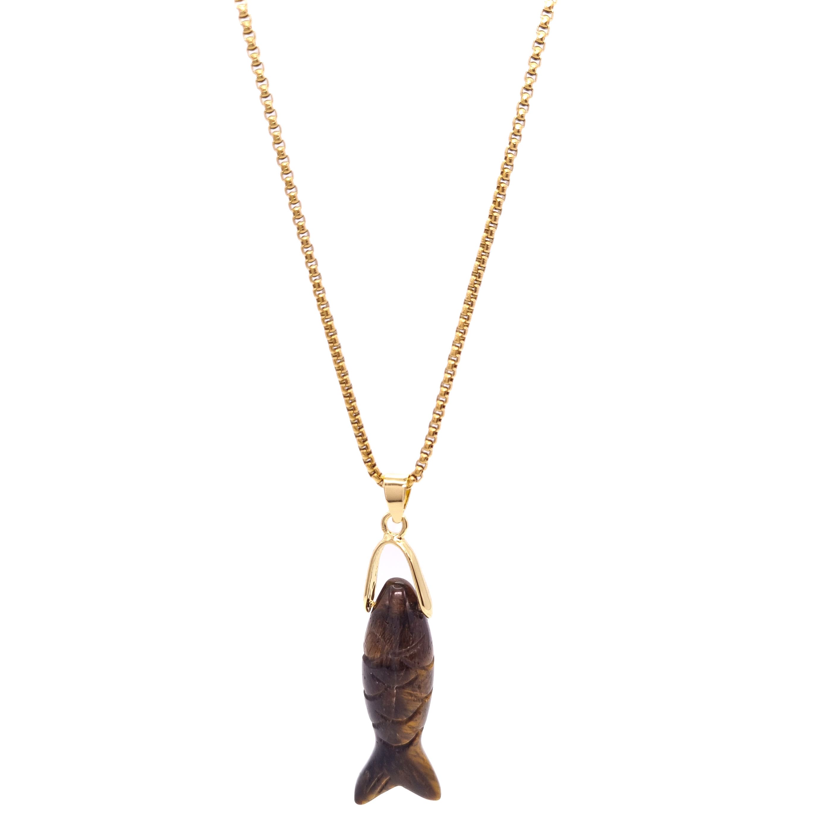 COLLIER ORIA OEIL DE TIGRE