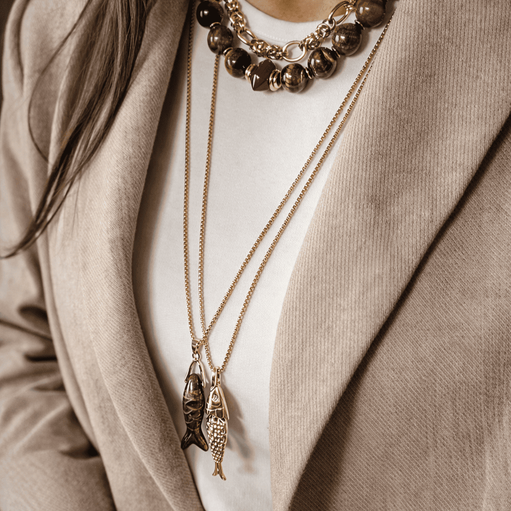 COLLIER ORIA OEIL DE TIGRE