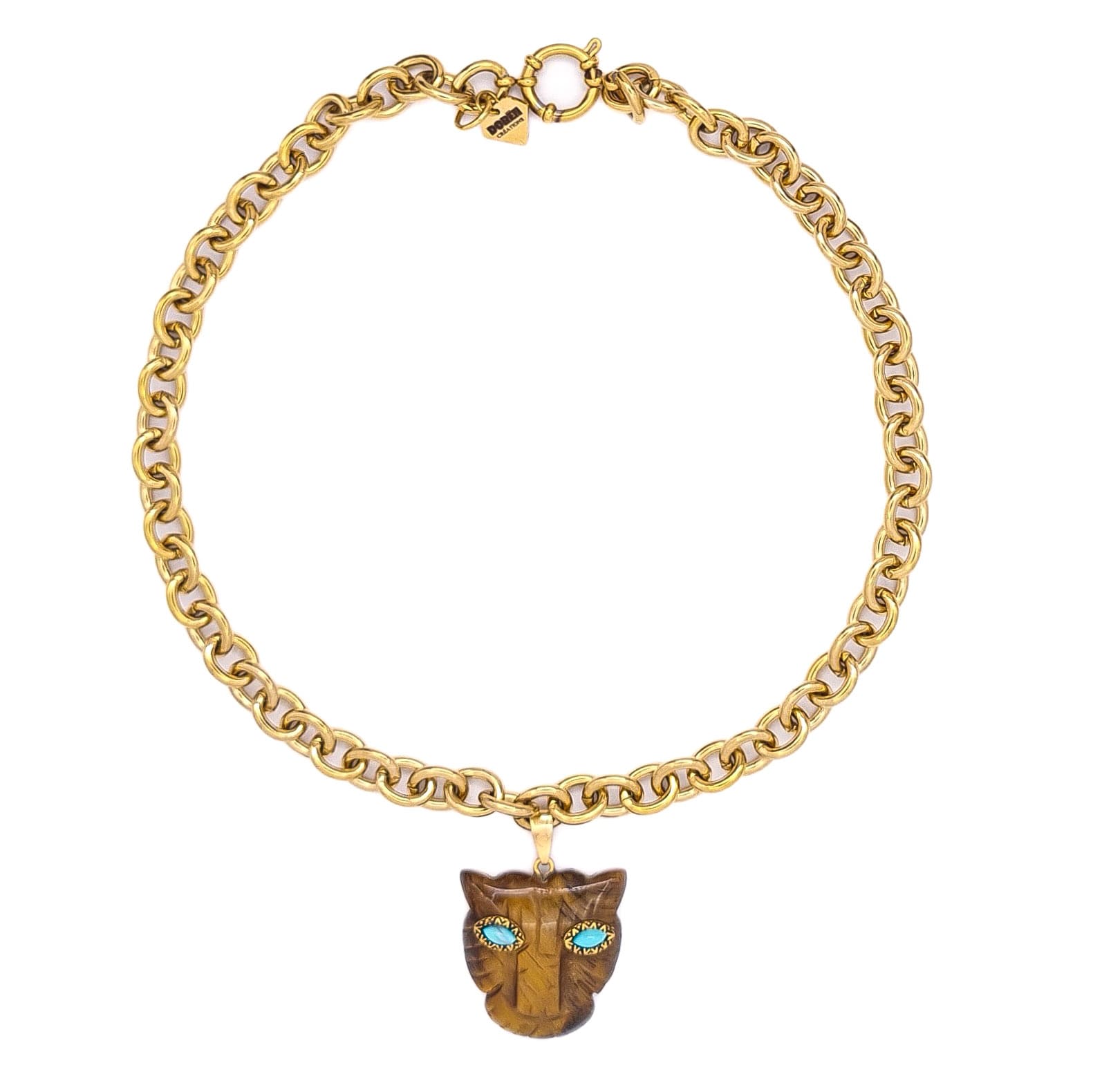 COLLIER PANTHERA OEIL DE TIGRE