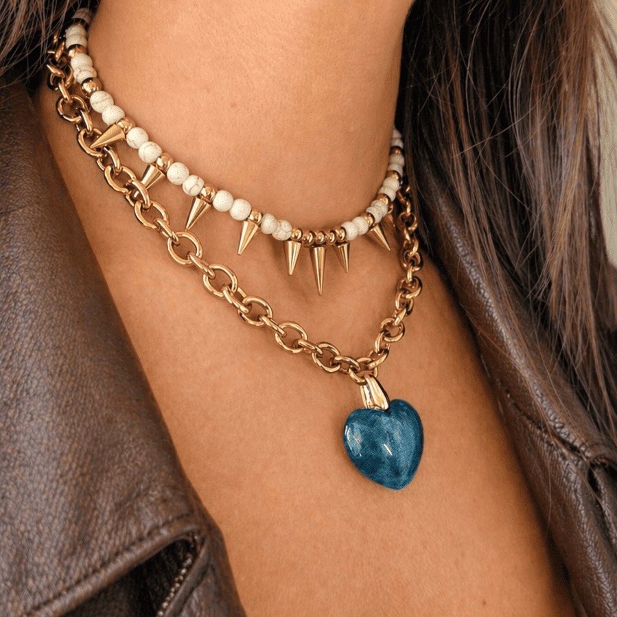 COLLIER PASSION APATITE GOLD