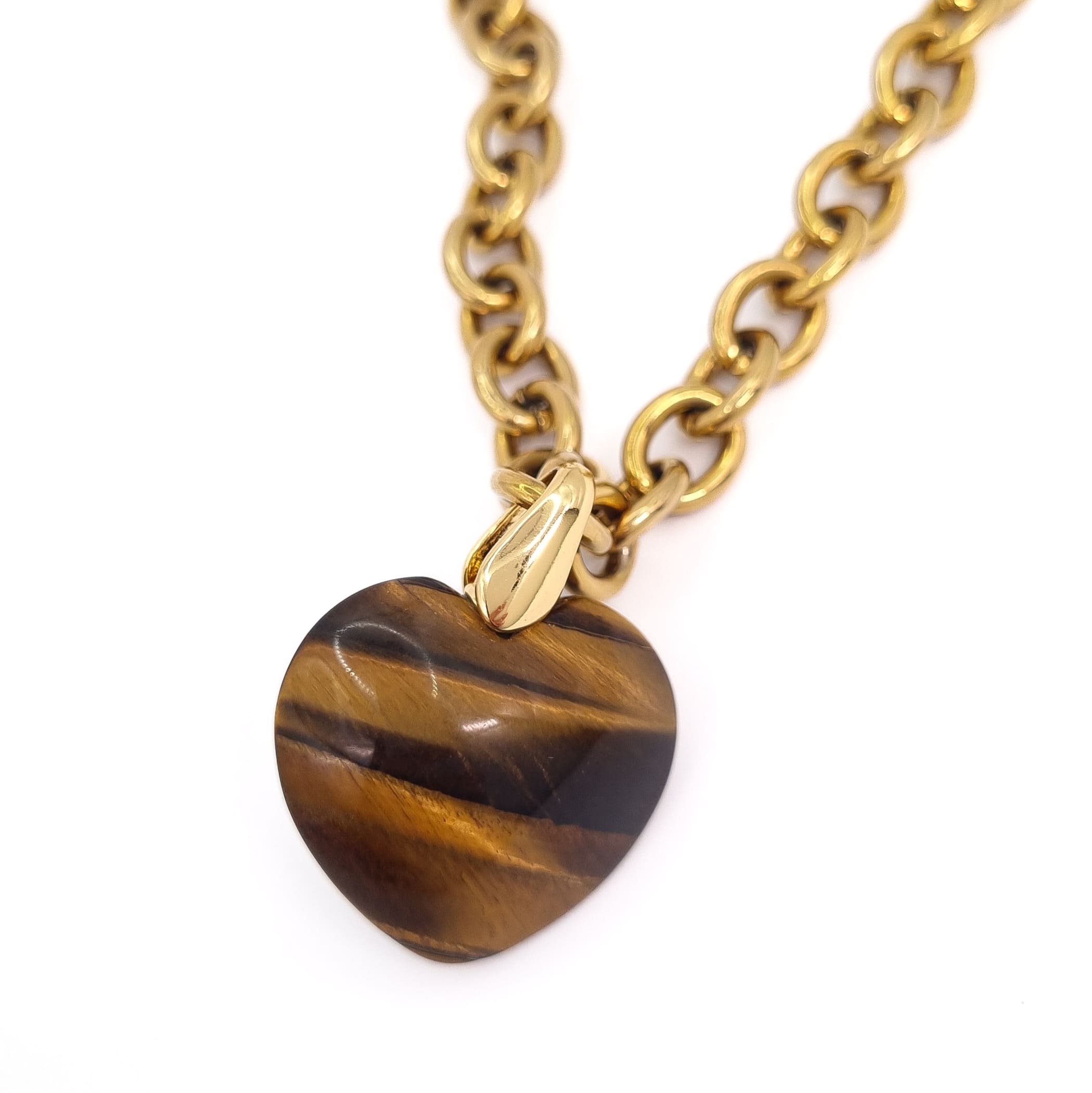 COLLIER PASSION OEIL DE TIGRE GOLD