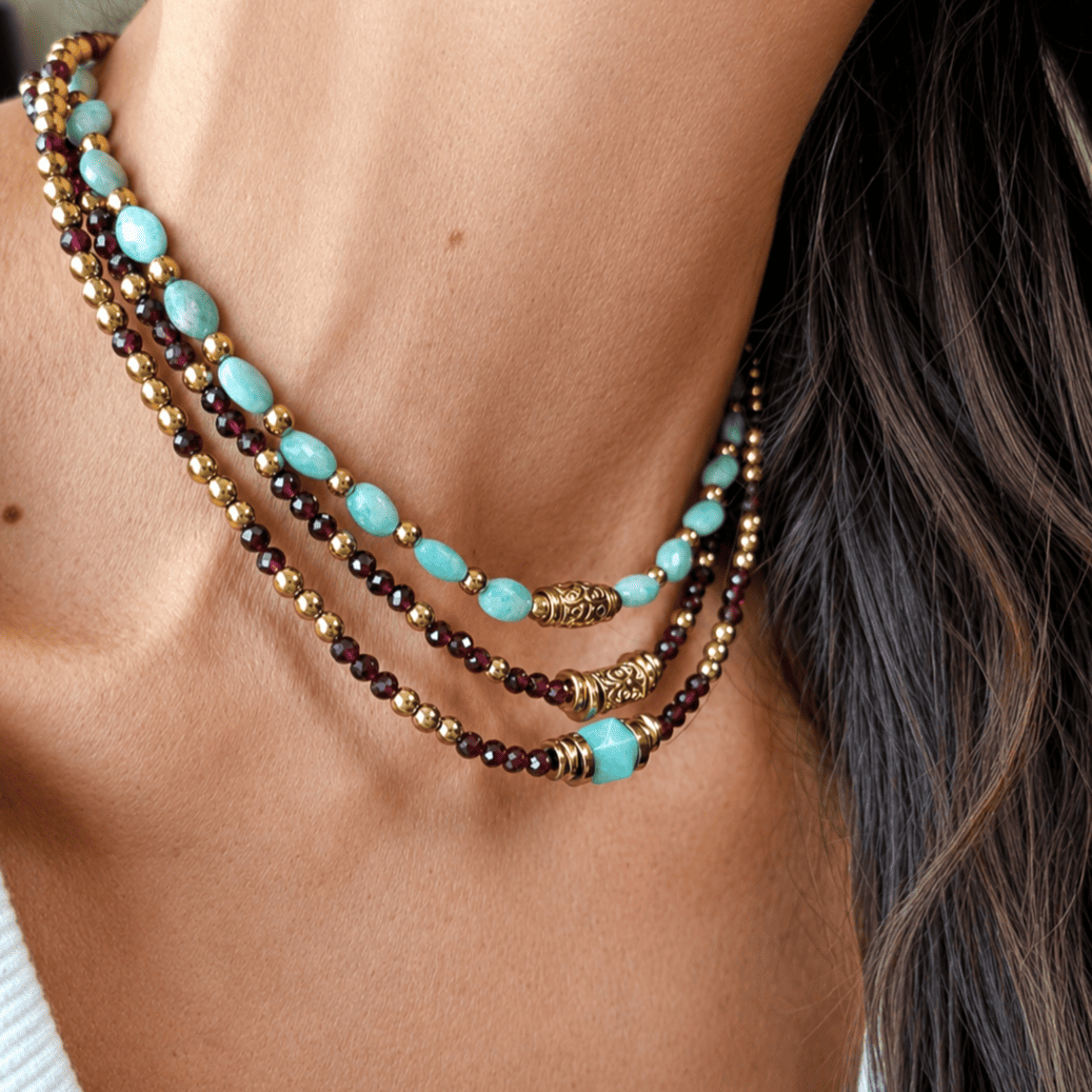 COLLIER TARA AMAZONITE