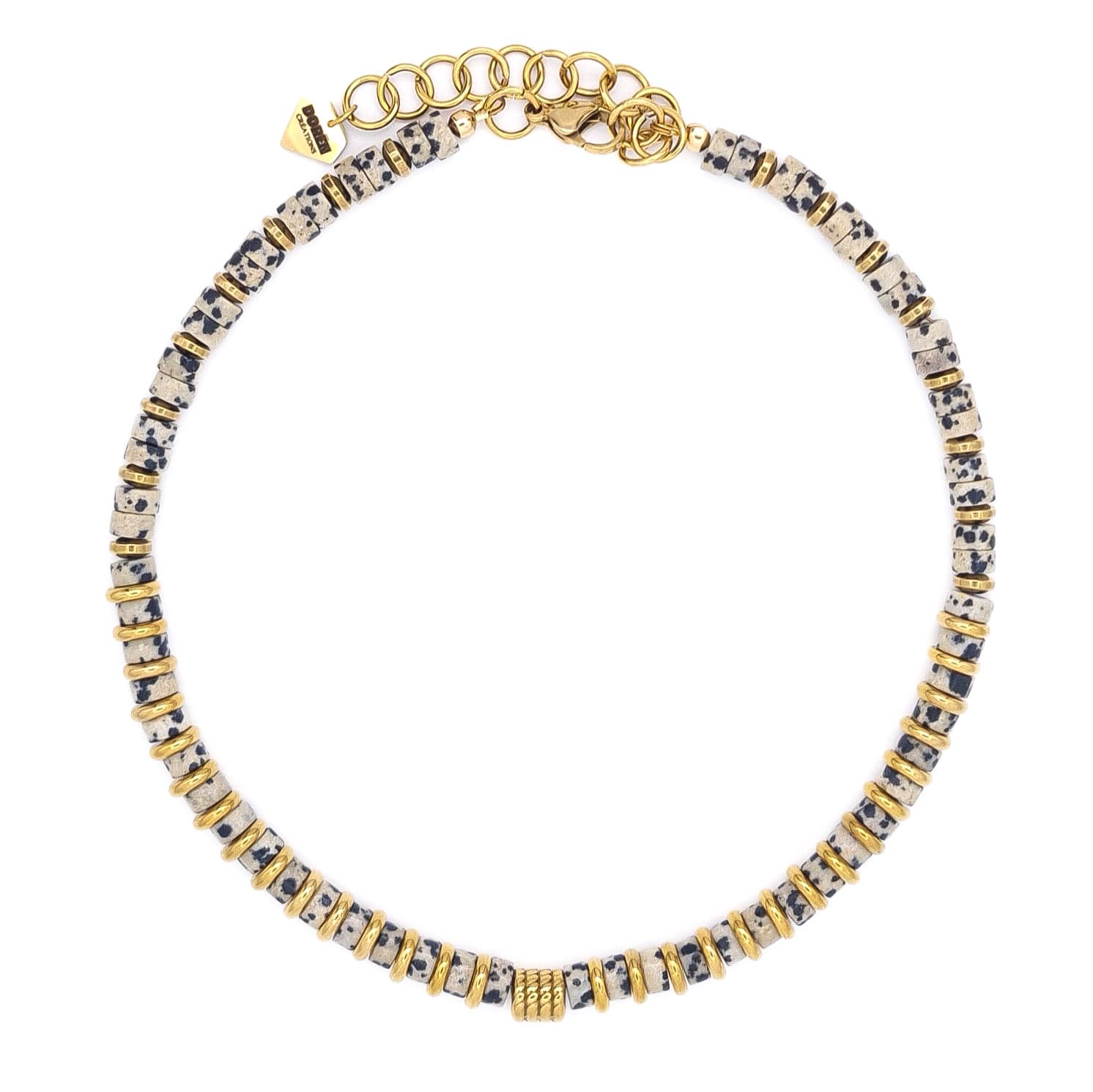 COLLIER ZOE JASPE DALMATIEN