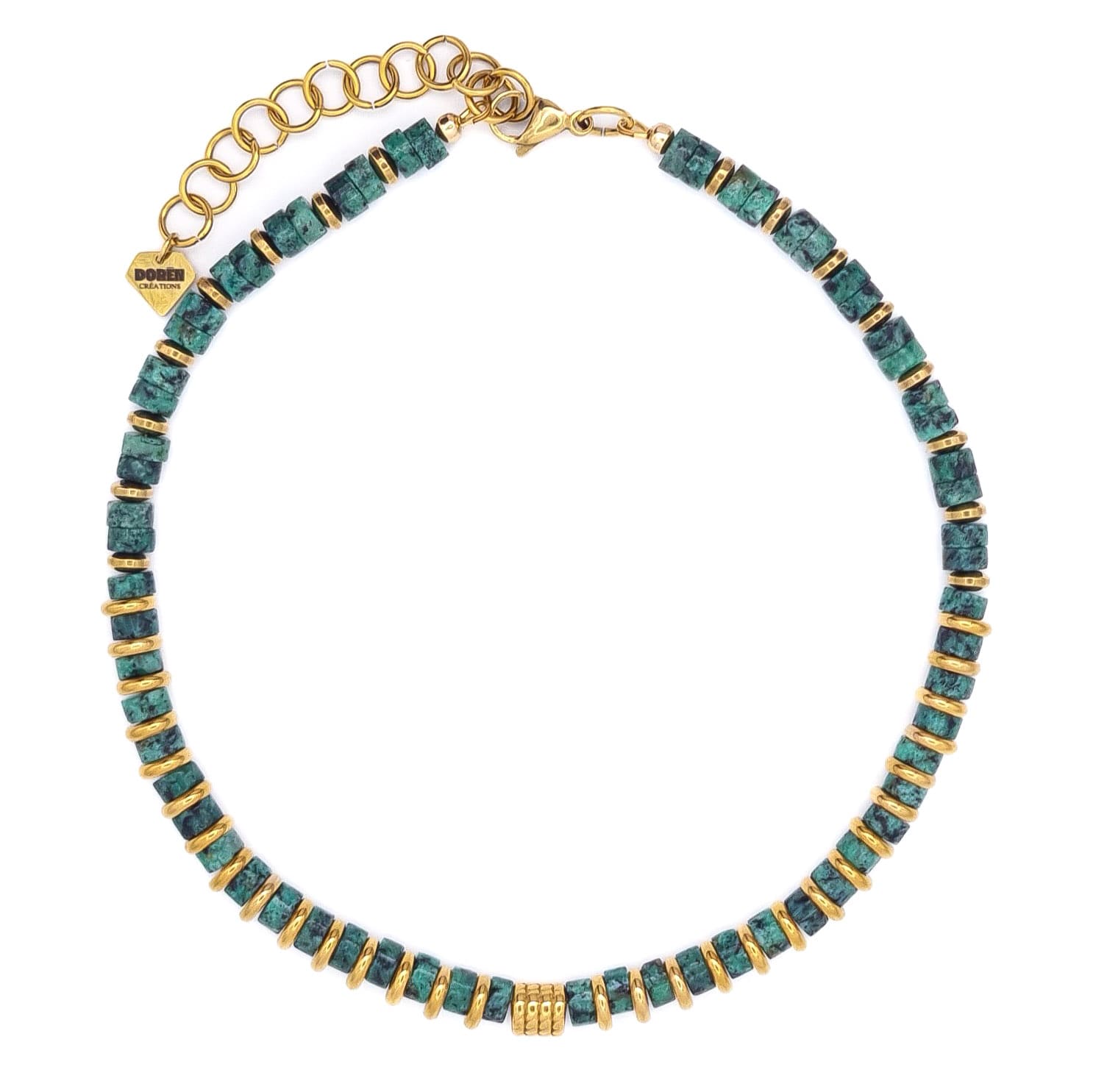 COLLIER ZOE JASPE KIWI