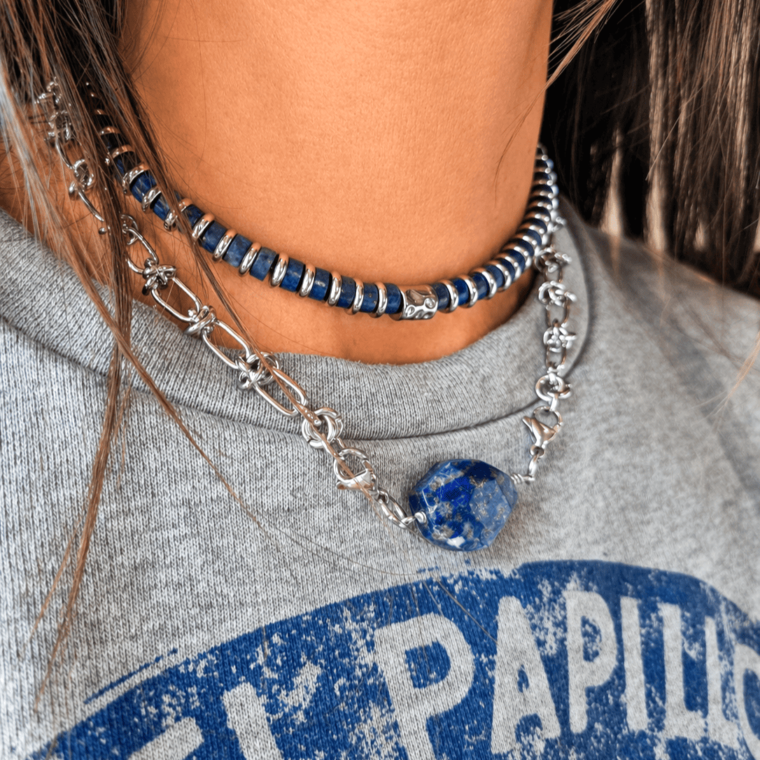 COLLIER ZOE LAPIS