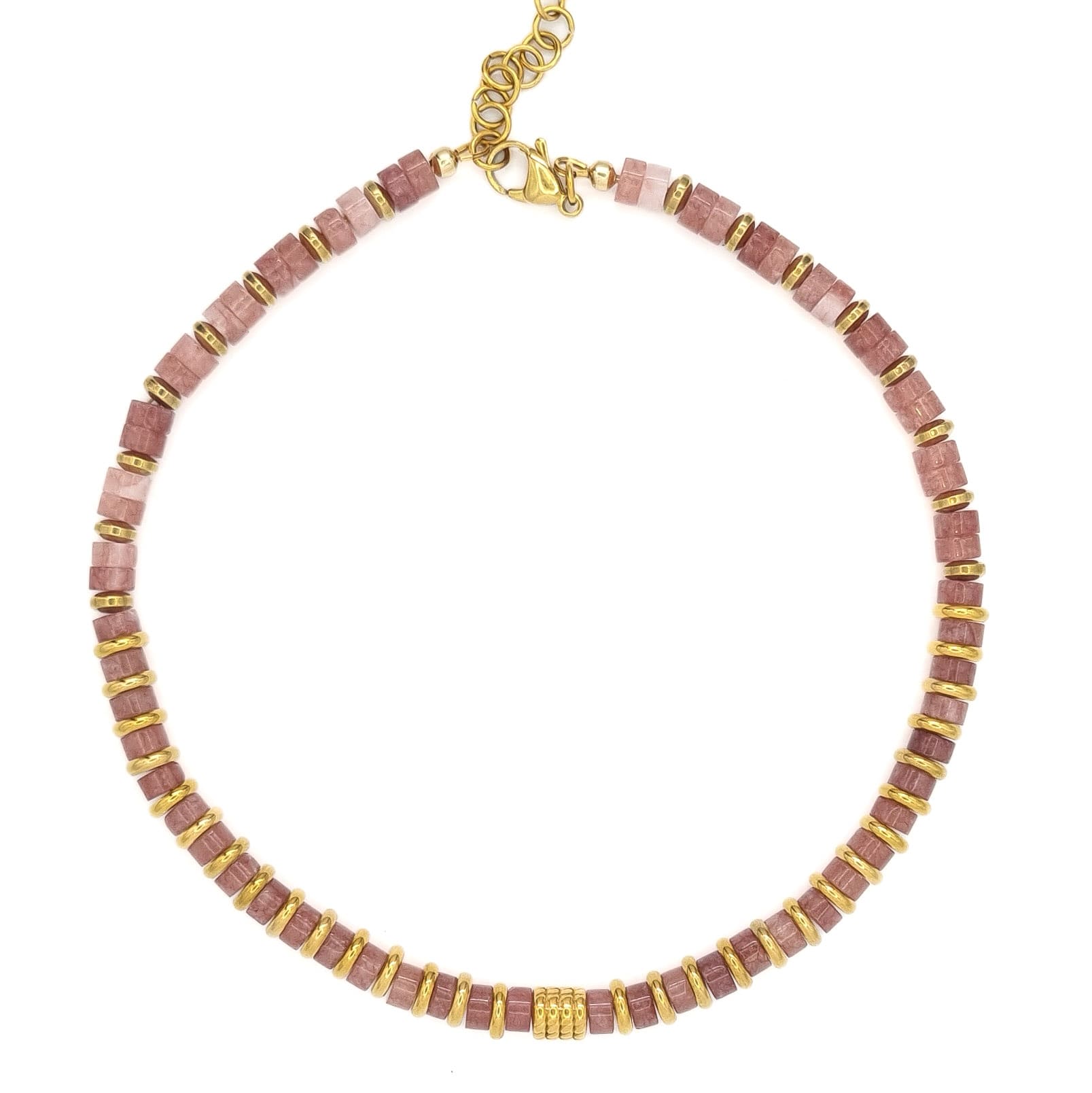 COLLIER ZOE QUARTZ FRAISE