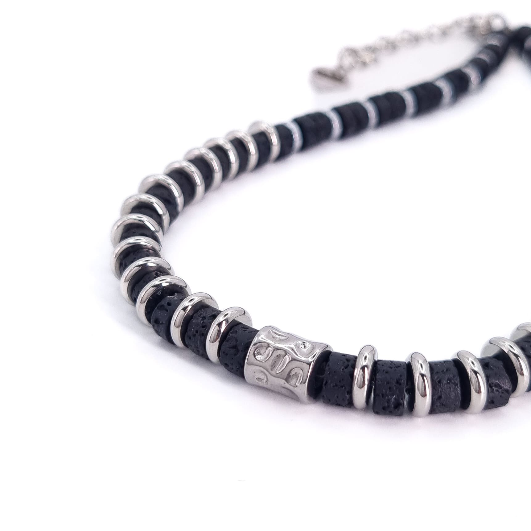 COLLIER ZOE VOLCANIQUE SILVER