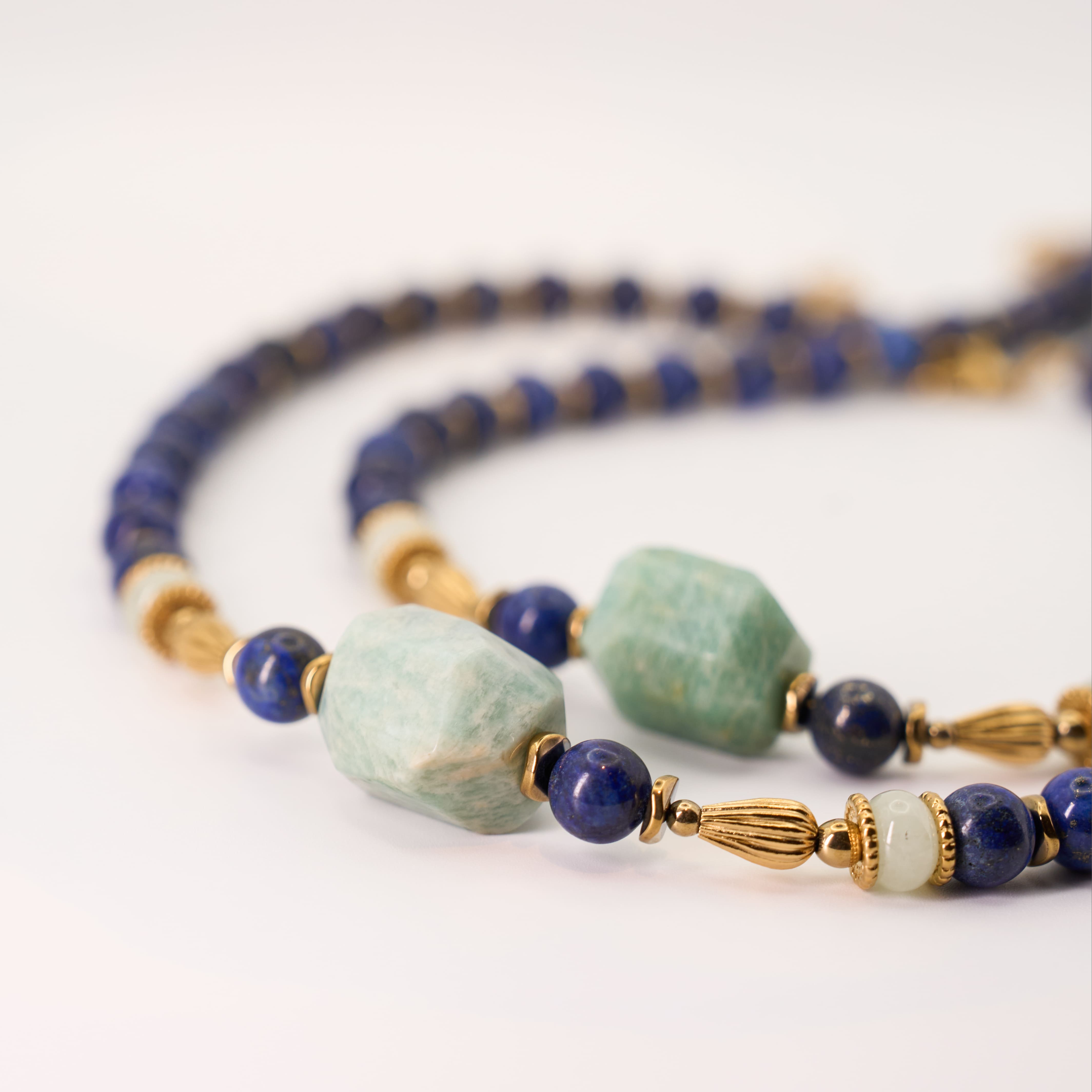 COLLIER AZIA LAPIS