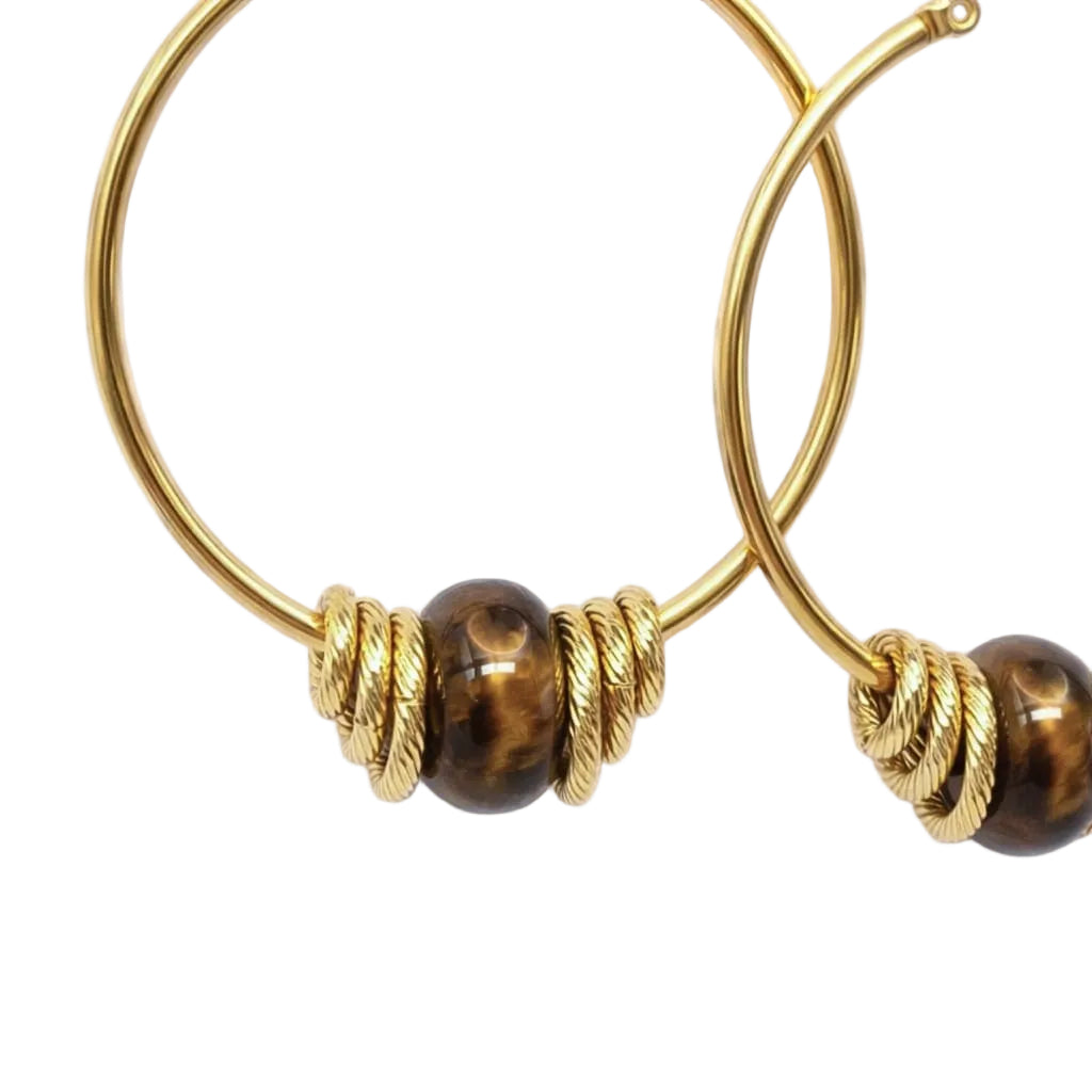 BOUCLE ILONA OEIL DE TIGRE