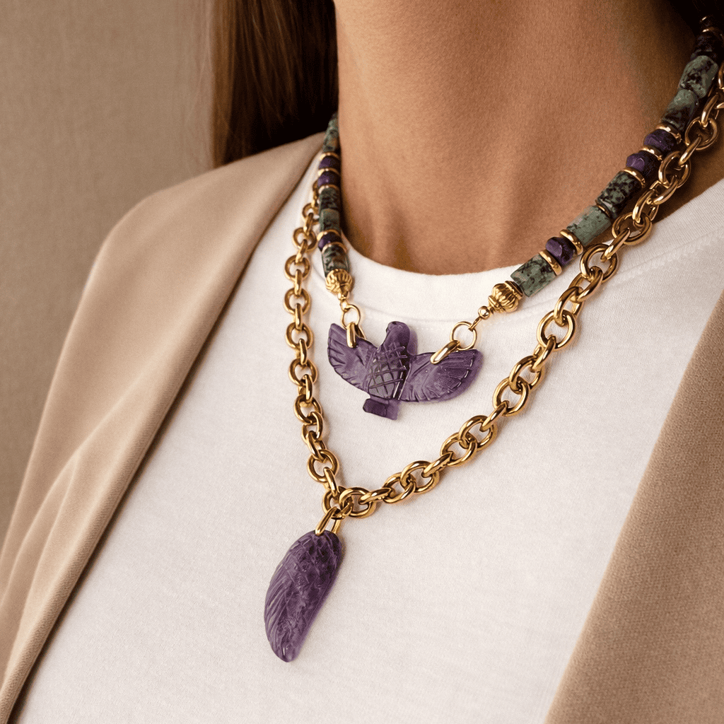 COLLIER LIA TURQUOISE D'AFRIQUE