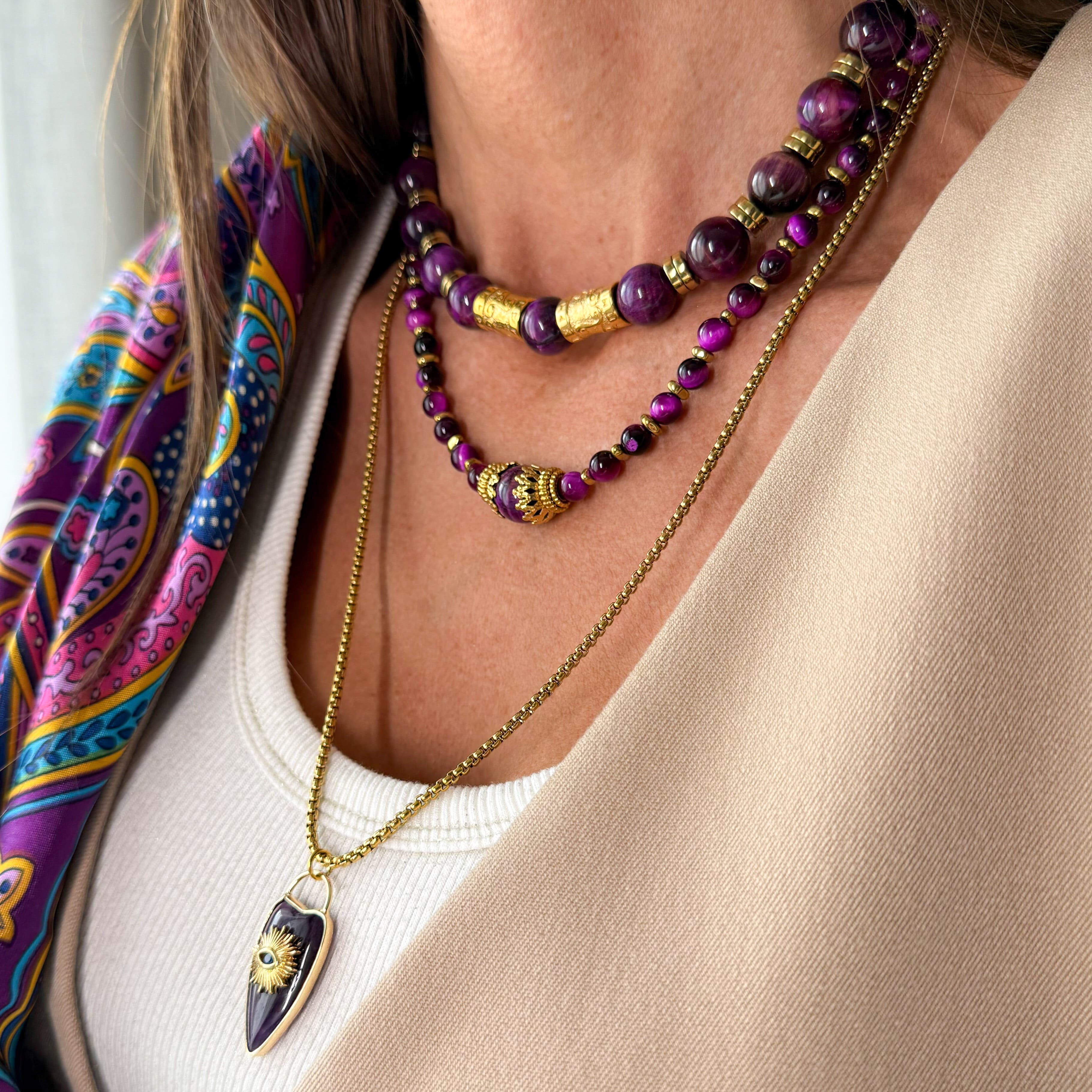COLLIER JORIA PLUM