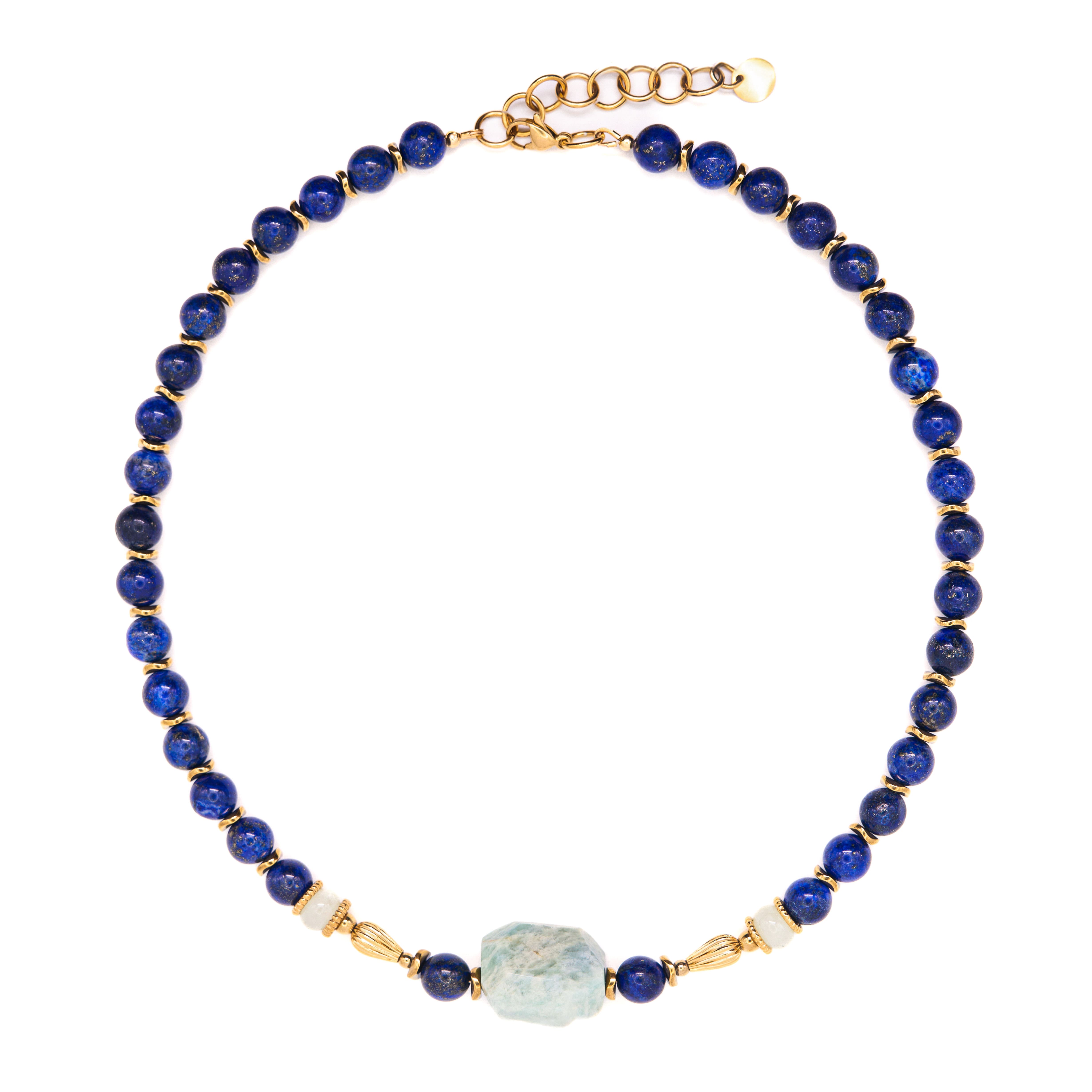 COLLIER AZIA LAPIS
